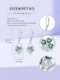 TOUPOP Sterling Silver Clover Dangle Drop Earrings Four Leaf Jewelry Gifts-0-3