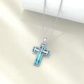 wholesale 925 Sterling Silver Cross Pendant With Nail Details On Chain Necklace-0-16