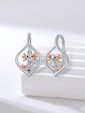 wholesale 925 Sterling Silver Axolotl Leverback Dangle Drop Hoop Earrings for Women Birthdays Anniversaries Gifts-0-1