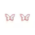 TOUPOP Sterling Silver Zircon Butterfly Stud Earrings Gifts For Women-0-0