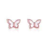 TOUPOP Sterling Silver Zircon Butterfly Stud Earrings Gifts For Women-undefined