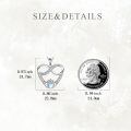 wholesale 925 Sterling Silver Infinity Heart Claddagh Pendant Necklace With Moonstone-0-4