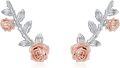 wholesale 925 Sterling Silver Rose Flower Stud Earrings Minimalist s for Women Girls Teens-0-0