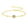 TOUPOP 14K Gold Evil Eye Link Bracelet For Women Protection Jewelry Gift-0-0
