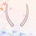TOUPOP Sterling Silver Created Opal Ear Climbers Crawler Earrings-0-4