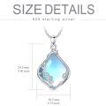 wholesale 925 Sterling Silver Black Onyx Vine Leaf Pendant Necklace For Women-0-23