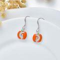 wholesale 925 Sterling Silver Pumpkin Ghost Drop Earrings Halloween Gift for Women Girls-0-2