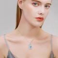 wholesale 925 Sterling Silver Heart Pendant Necklace Wholesale Gold Plated-0-144