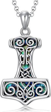 wholesale 925 Sterling Silver Thor's Hammer Mjolnir Viking Symbol Pendant Necklace for Men & Women-Thor Hammer