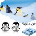 wholesale 925 Sterling Silver Penguin Moonstone Stud Earrings - Cute Animal  for Women-0-1