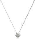 wholesale 925 Sterling Silver CZ Solitaire Pendant Chain Necklace for Women & Girls-0-0