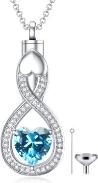 wholesale Sterling Silver Teardrop Urn Necklace for Ashes Men Women-03-03-Teardrop-March-03-03-Teardrop-March