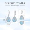 wholesale Tree Of Life Earrings 925 Sterling Silver Teardrop Celtic Tree Leverback Earrings Gemstone Jewelry Christmas Gifts For Women -0-4