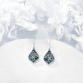 wholesale 925 Sterling Silver 925 Tree of Life Abalone Shell Dangle Earrings-0-2