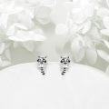 wholesale 925 Sterling Silver Raccoon Stud Earrings - Adorable Cartoon Style Charm Jewelry for Girls and Women-0-2