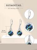 wholesale 925 Sterling Silver Teardrop Drop Earrings Wholesale With Celtic Knots-0-35