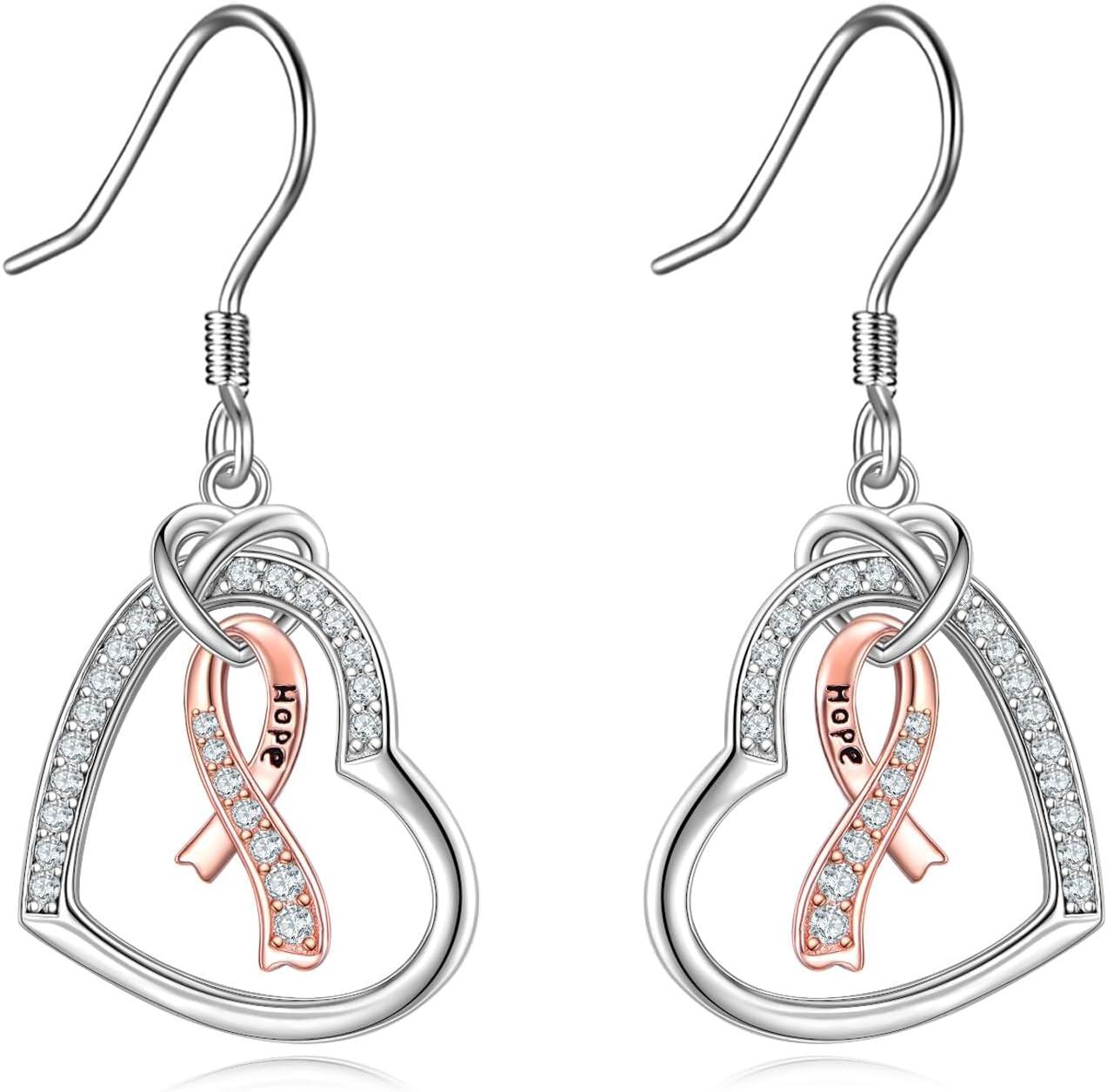  Sterling Silver Monkey Earrings Cute Animal Heart Dangle Jewelry Gifts for Women ( chars)-0-1