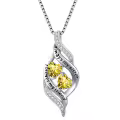 TOUPOP Sterling Silver Birthstone Infinity Necklace Always My Sister Forever My Friend-0-0