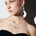 wholesale 925 Sterling Silver Zodiac Necklace Pendant With Moon And Stars Design-0-1