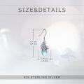 wholesale Sterling Silver Moss Agate Amethyst Moonstone Mushroom Earrings-0-9