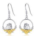 wholesale 925 Sterling Silver Hamsa Hand Earrings Wholesale With Evil Eye And Yin Yang Design-0-1