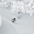 wholesale 925 Sterling Silver Witch Hat Pumpkin Stud Earrings for Women Girls Hallowmas Gift Hypoallergenic Jewelry-0-2
