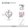 TOUPOP Sterling Silver Birthstone Pendant I Love You Forever Mom Jewelry-0-4