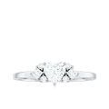 TOUPOP 925 Sterling Silver/10k/14k/18k Gold D VVS1 Moissanite Women's Ring-0-1
