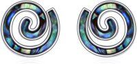 wholesale 925 Sterling Silver Spiral Shell Stud Earrings-Spiral