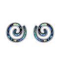 wholesale 925 Sterling Silver Mother Of Pearl Spiral Stud Earrings For Women And Girls-0-0