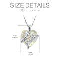 TOUPOP Sterling Silver 12 Birthstone I Love You Forever Heart Pendant Necklace-0-4