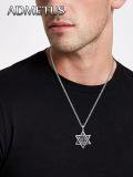 wholesale 925 Sterling Silver Star of David Pendant Necklace with Chain - Jewish s for Men-0-2