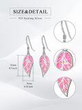wholesale 925 Sterling Silver Leaf Opal Drop Earrings - Mother's Day Gifts for Women-0-17