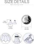 wholesale 925 Sterling Silver Badminton Shuttlecock Stud Earrings for Women and Men-0-3