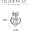 wholesale 925 Sterling Silver Lotus Heart I Love You MOM Pendant Necklaces Gifts for Women Girls Mother's Day Birthday Anniversary Valentine's Christmas Presents Jewelry Accessories-0-5