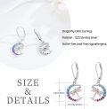 wholesale 925 Sterling Silver Moonstone & Crystal Dragonfly Horse Dangle Earrings for Women-0-1