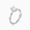 TOUPOP 925 Sterling Silver 10k/14k/18k Moissanite Personalized Engagement & Wedding Rings-0-2