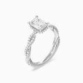 TOUPOP 925 Sterling Silver 10k/14k/18k Moissanite Personalized Engagement & Wedding Rings-0-2