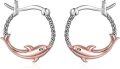 wholesale 925 Sterling Silver Penguin Hoop Earrings Gift for Women Girls Kids 3D Cute Animal Jewelry Accessories Minimalist Fashion Lightweight Hypoallergenic Nickel Free Safe Charm Birthday Christmas Holiday Present Idea-0-0