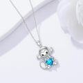 wholesale Metal Stone Monkey Pendant Necklace Birthstone Jewelry Gift for Women-0-2