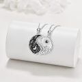 wholesale 925 Sterling Silver Yin Yang Tree of Life Pendant Necklaces - Couples Friendship Jewelry for Women and Men-0-1