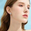wholesale 925 Sterling Silver Jellyfish Stud Earrings with Mother of Pearl and Cubic Zirconia for Women-0-1