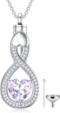 wholesale Sterling Silver Teardrop Urn Necklace for Ashes Men Women-03-06-Teardrop-June-03-06-Teardrop-June