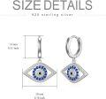 wholesale 925 Sterling Silver Blue Evil Eye Drop Earrings Turkish Amulet Jewelry for Women Girls Gifts-0-4