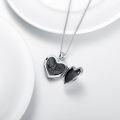 wholesale 925 Sterling Silver Heart-Shaped Bear Family Pendant Necklace with Chain s for Women-0-4