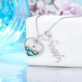 wholesale 925 Sterling Silver Heart Mountain Faith Pendant Necklace Christian Jewelry for Women-0-1