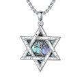 TOUPOP Sterling Silver Tree Of Life Protection Amulet Pendant Necklace-0-0