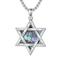 TOUPOP Sterling Silver Tree Of Life Protection Amulet Pendant Necklace-undefined