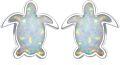 wholesale 925 Sterling Silver Turtle Shape White Opal Stud Earrings for Sensitive Skin-0-0