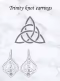 TOUPOP Sterling Silver Celtic Knot Earrings Leverback Trinity Knot Jewelry Gifts-0-2